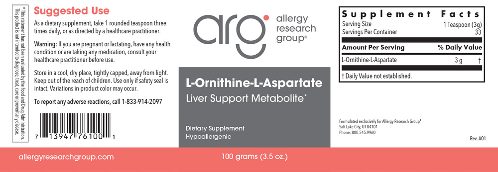 Product image for L-Ornithine-L-Aspartate.