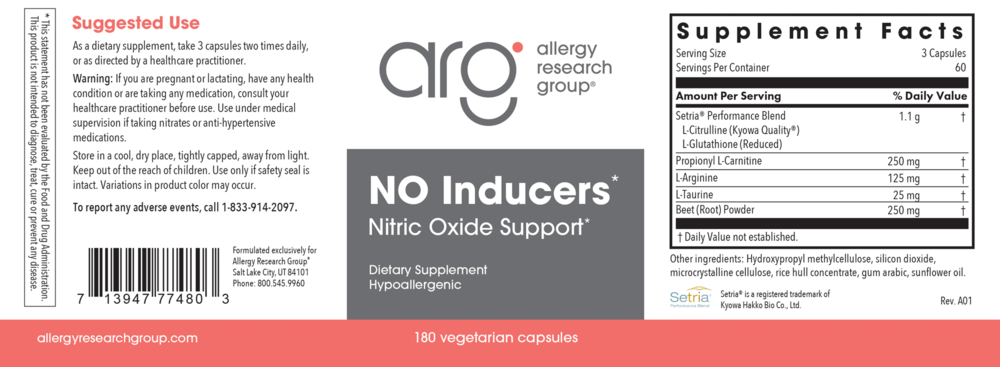 Product image for NO (Nitric Oxide) Inducers.