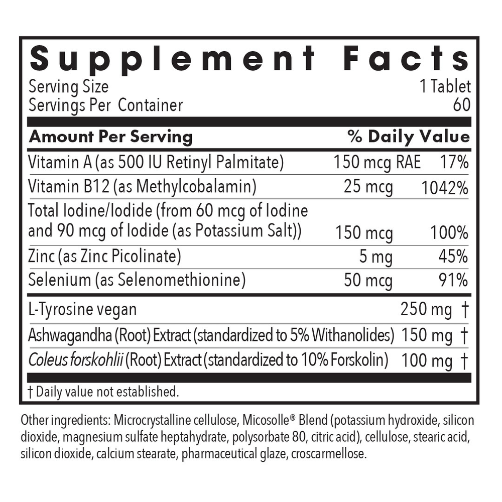 Product image for Thyroid Nutrition (Thyroid Cofactors).