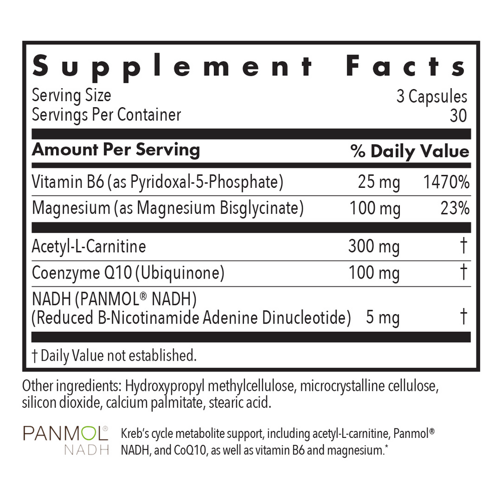 Product image for Mitochondrial Cofactors Cellular Energy Formula*.