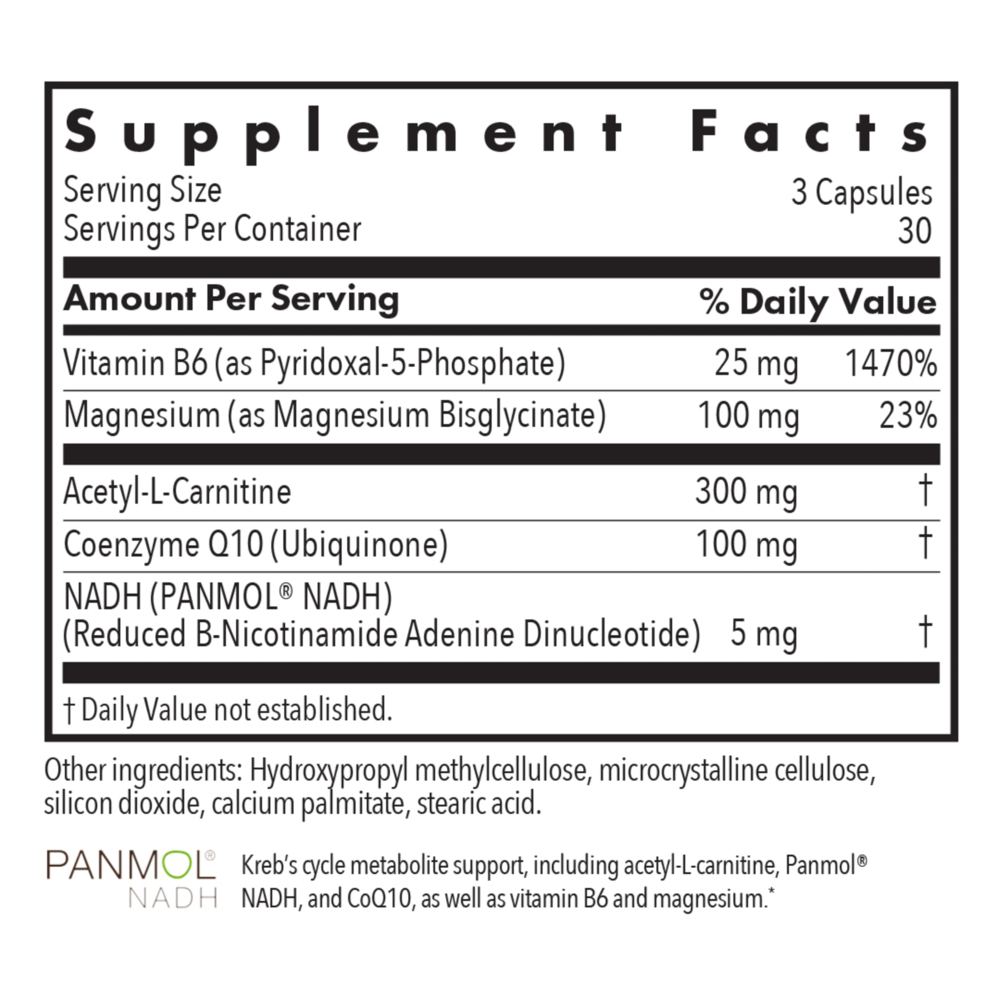 Product image for Mitochondrial Cofactors Cellular Energy Formula*.