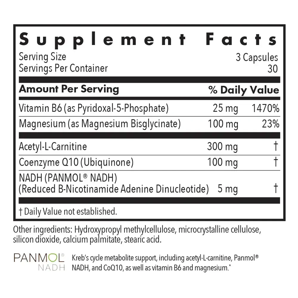 Product image for Mitochondrial Cofactors Cellular Energy Formula*.