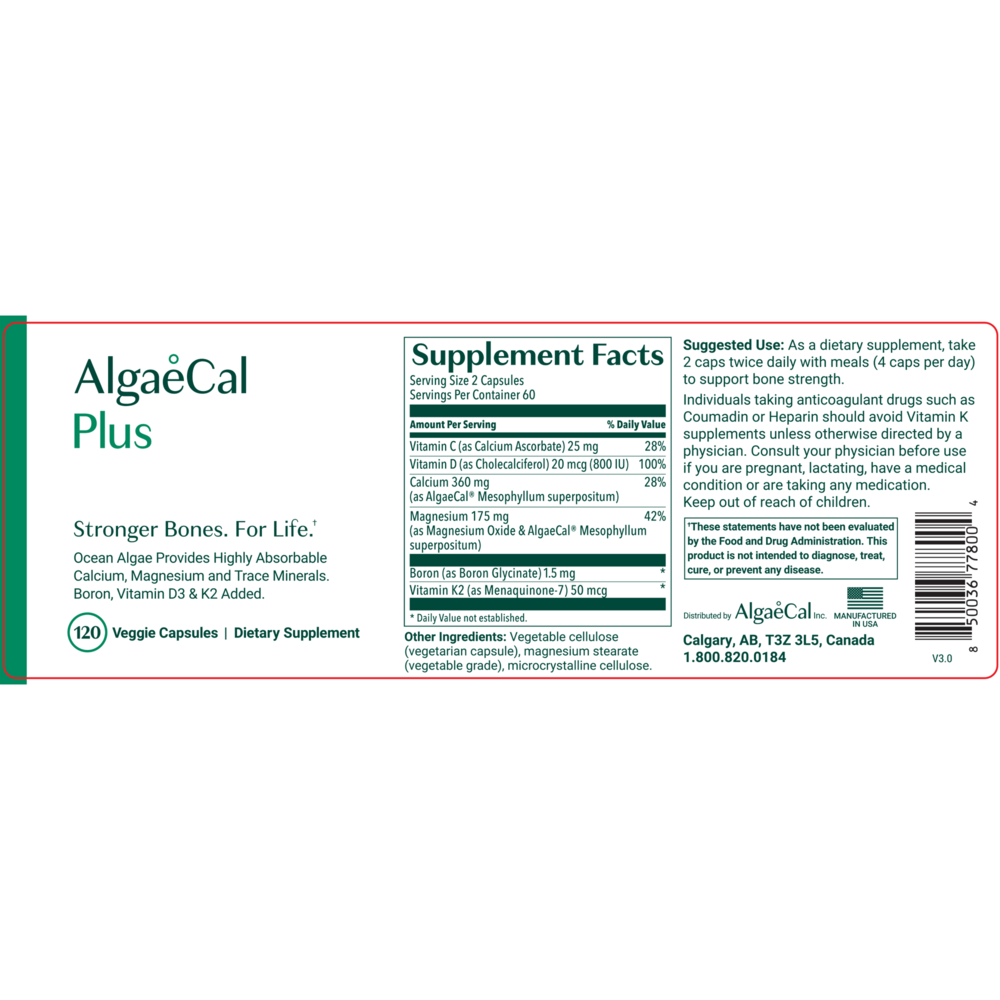 Product image for AlgaeCal Plus.