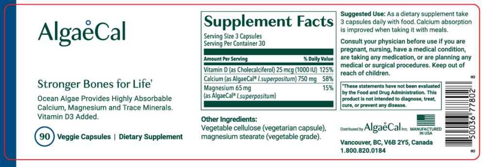 Product image for AlgaeCal.