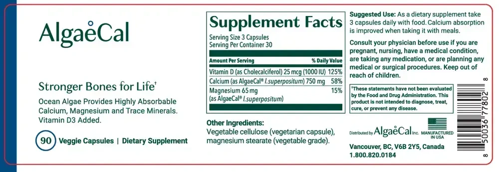 Product image for AlgaeCal.