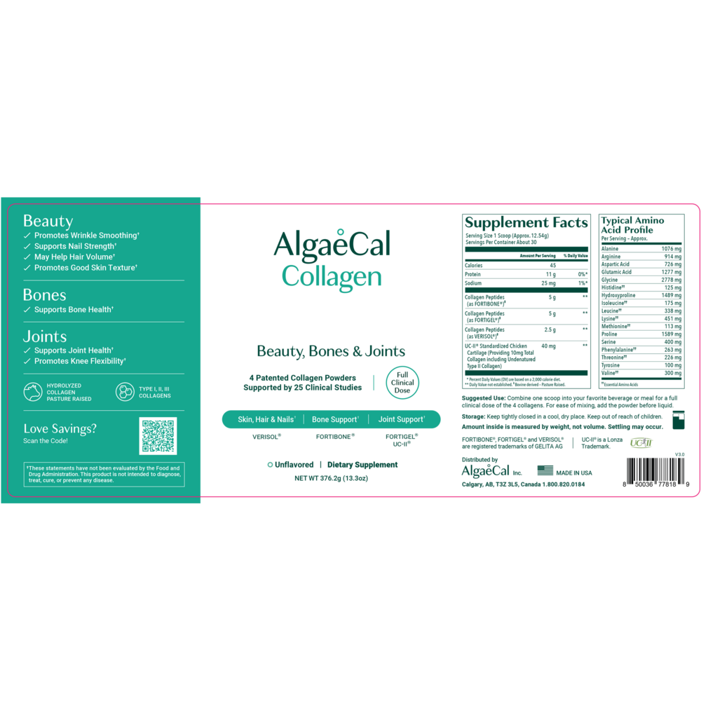 Product image for AlgaeCal Collagen.