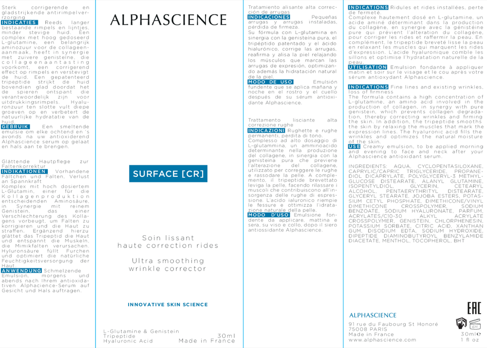 Product image for SURFACE CR.