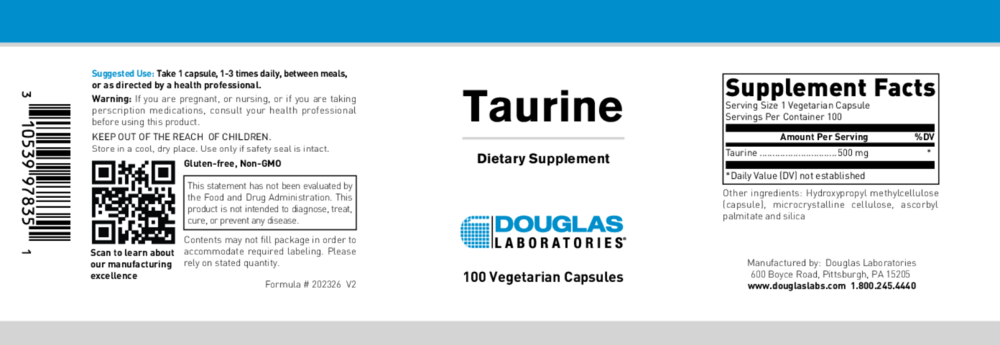 Product image for Taurine 500mg.