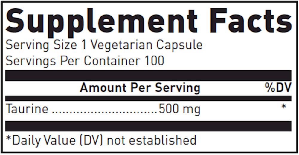 Product image for Taurine 500mg.