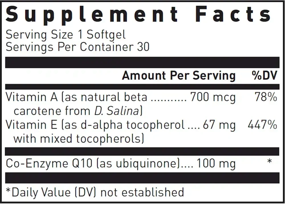 Product image for Co-Enzyme Q10 100mg.