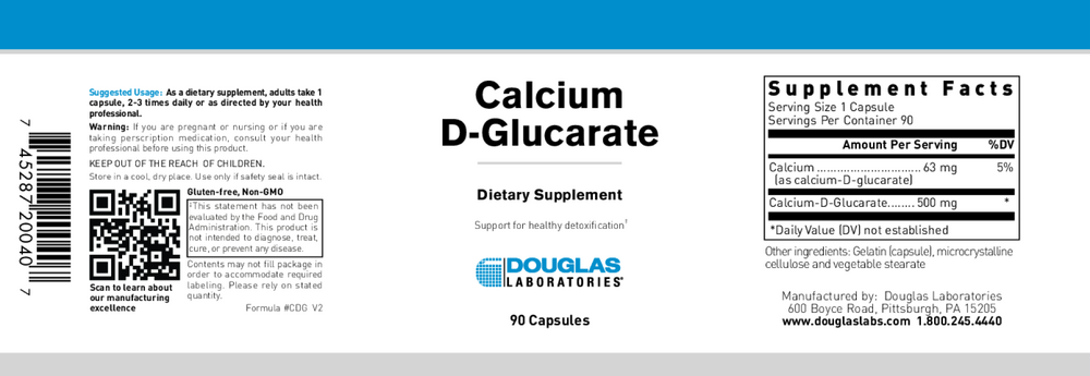 Product image for Calcium D-Glucarate.