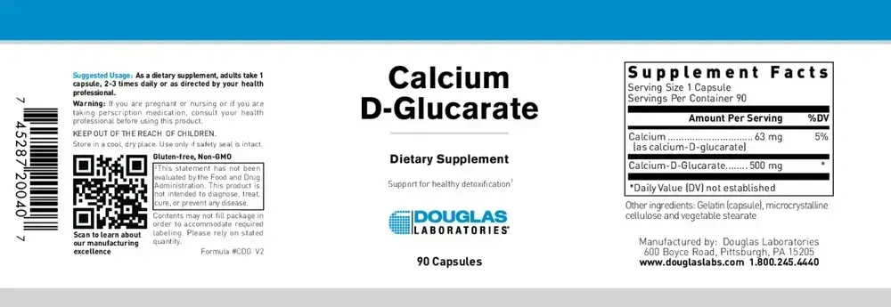 Product image for Calcium D-Glucarate.