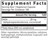 Product image for DHEA 25mg (Micronized).