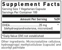 Product image for DHEA 25mg (Micronized).
