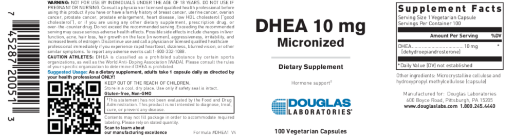 Product image for DHEA 10mg (Micronized).