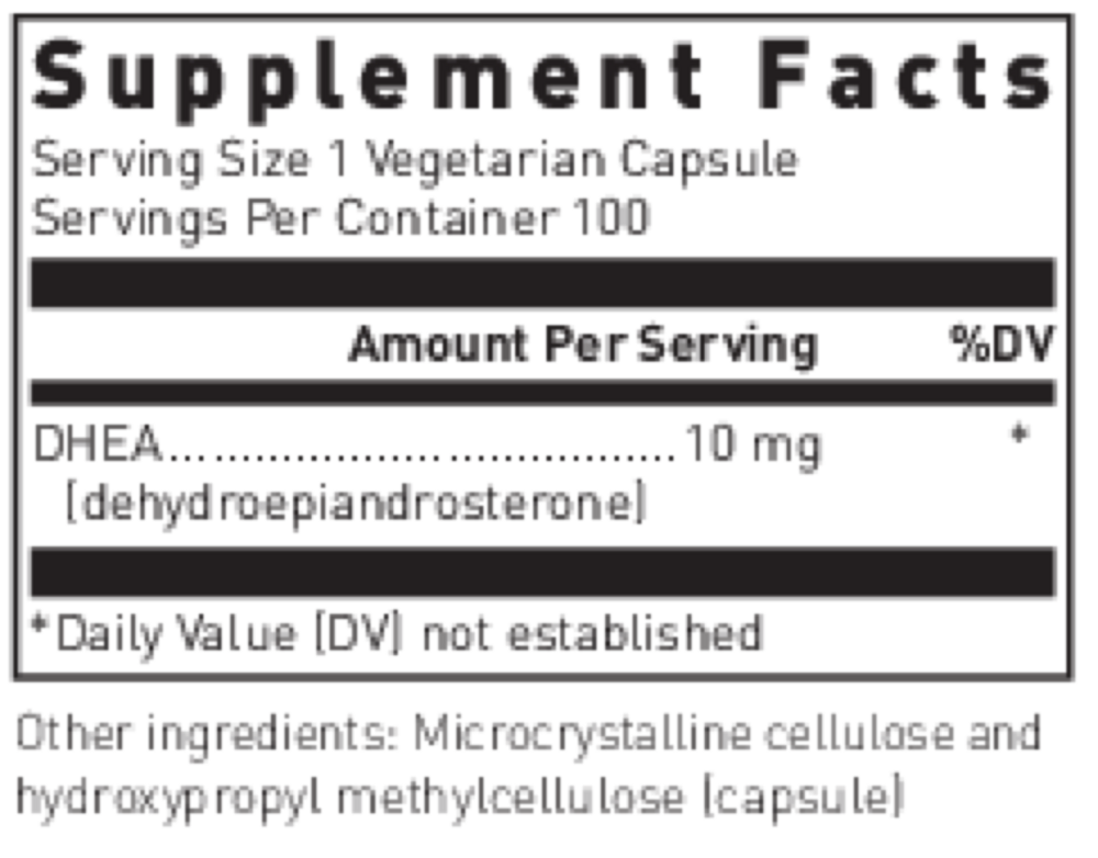 Product image for DHEA 10mg (Micronized).