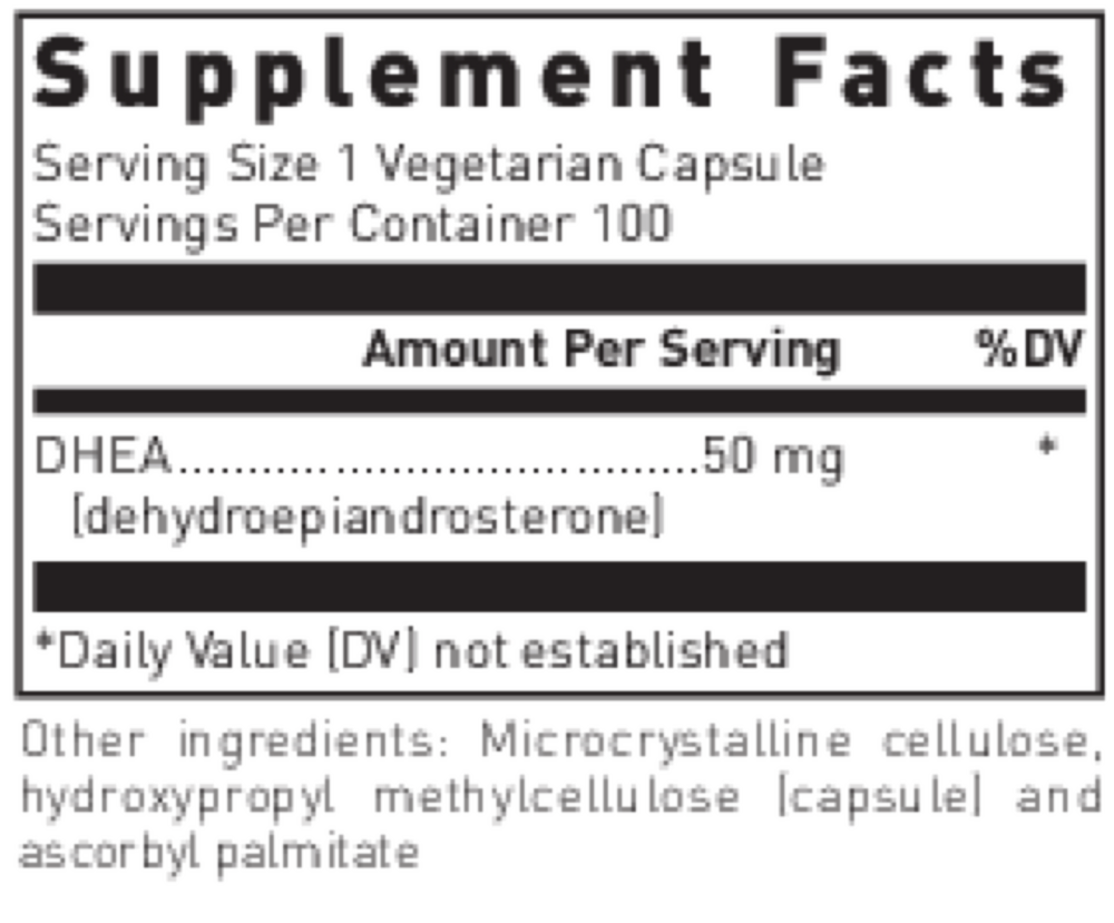 Product image for DHEA (Micronized) 50mg.