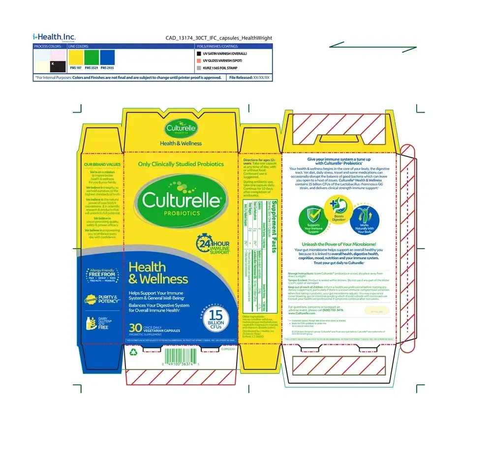 Product image for Culturelle Health and Wellness Probiotic.