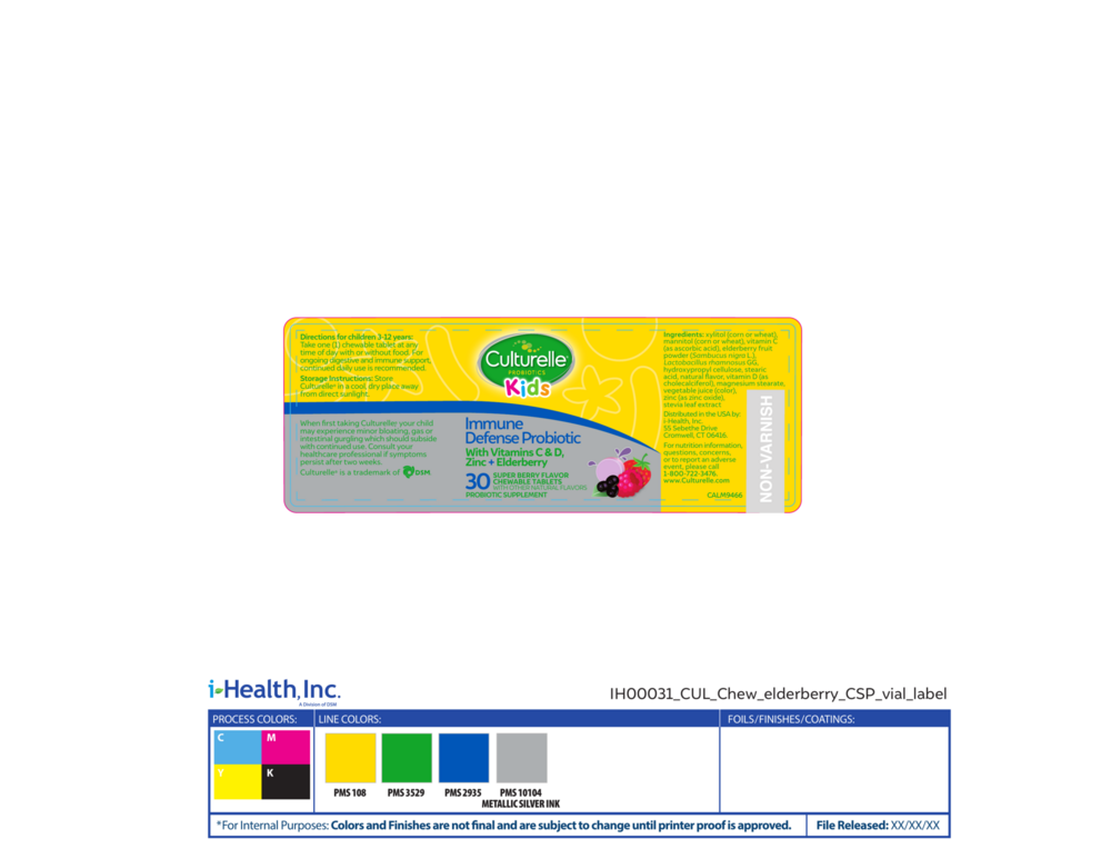 Product image for Culturelle Kids Immune Defense + Elderbe.