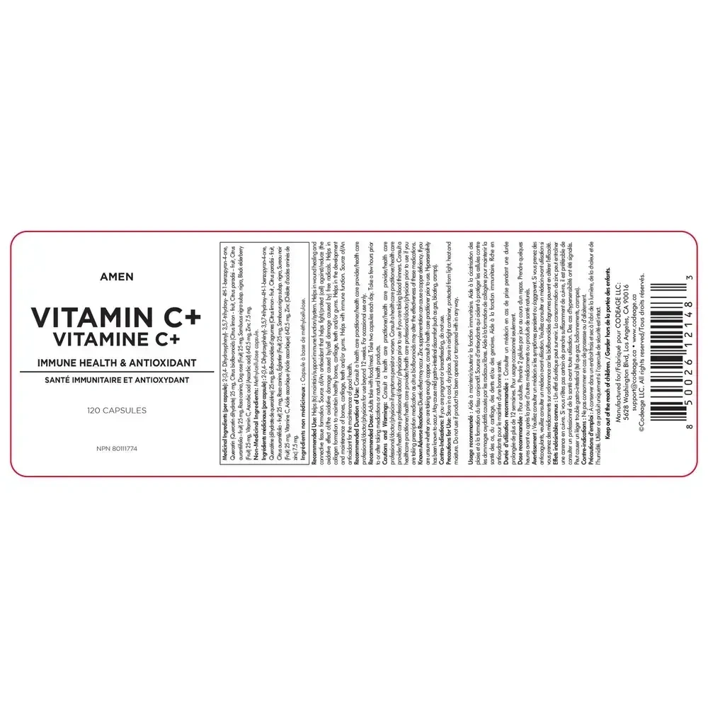 Product image for Vitamin C+.