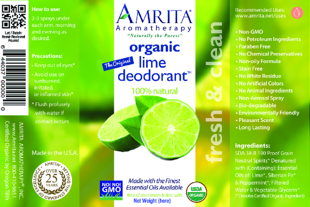 Product image for Organic Lime Deodorant.