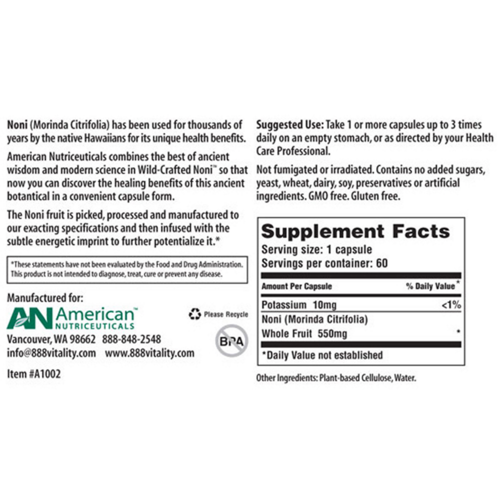 Product image for Noni/Hawaiian Morinda Citrifolia.