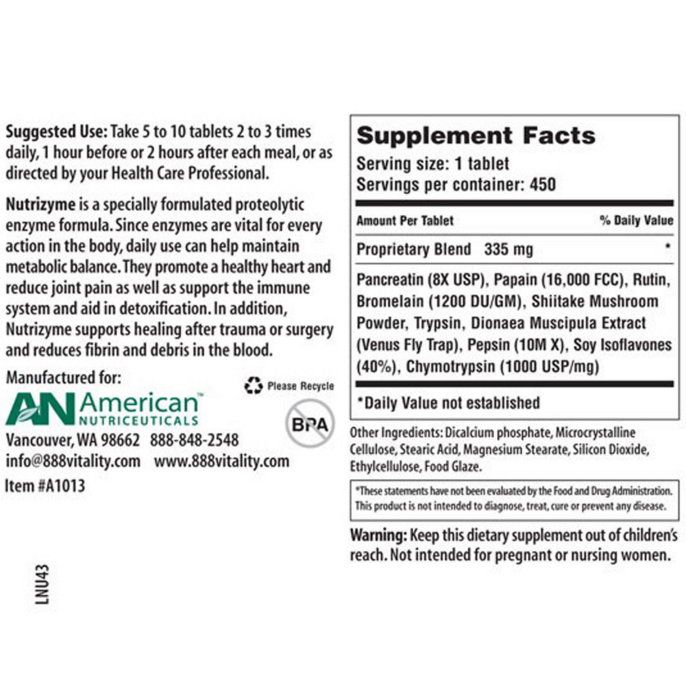 Product image for Nutrizyme.