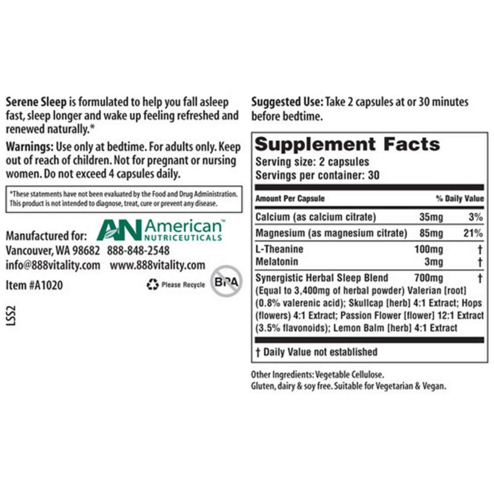 Product image for Serene Sleep.