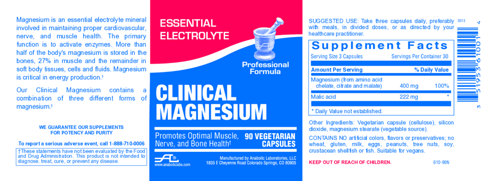 Product image for Clinical Magnesium.