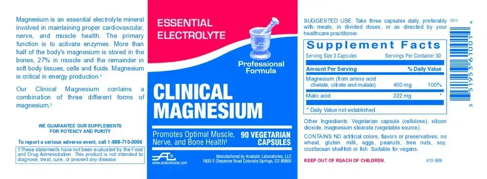 Product image for Clinical Magnesium.