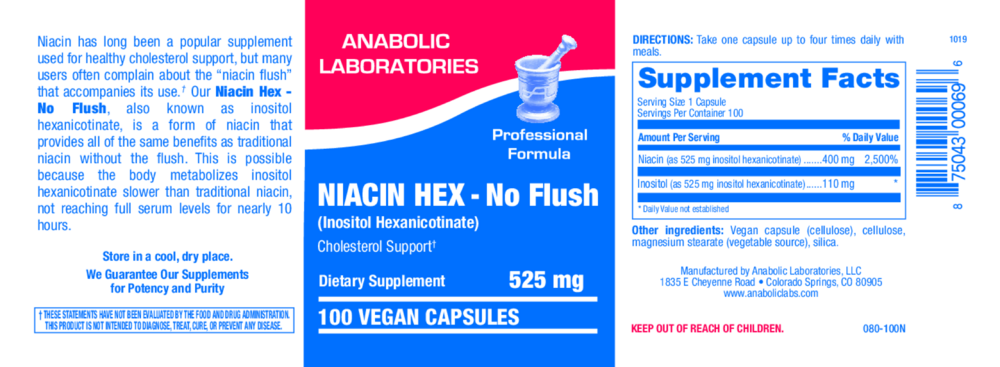 Product image for Niacin Hex (No Flush).