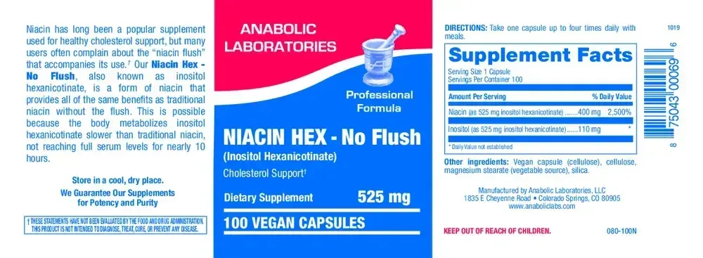 Product image for Niacin Hex (No Flush).