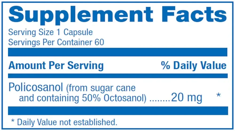 Product image for Policosanol.