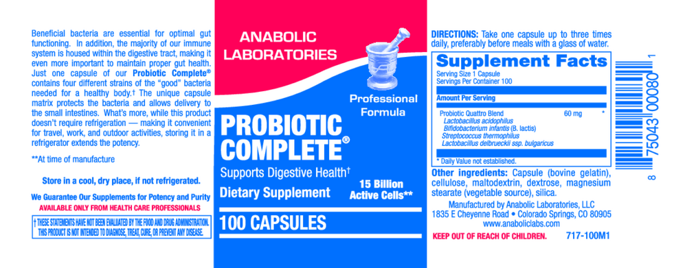 Product image for Probiotic Complete.