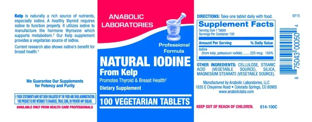 Product image for Natural Iodine From Kelp.