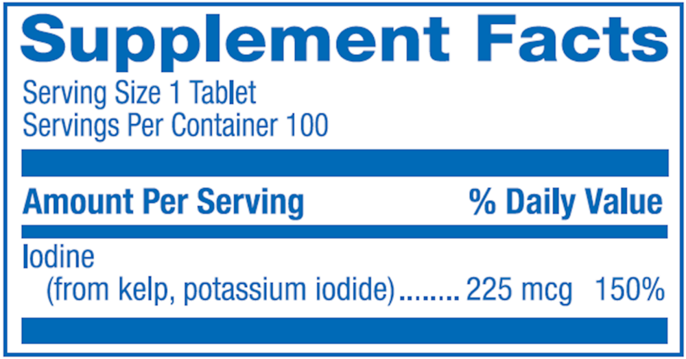 Product image for Iodine from Kelp.