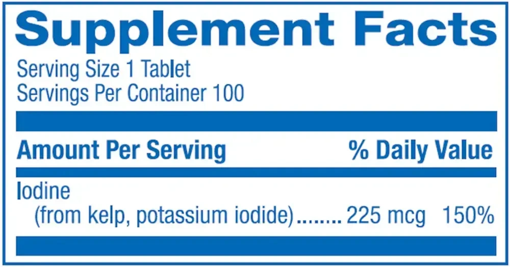 Product image for Natural Iodine From Kelp.