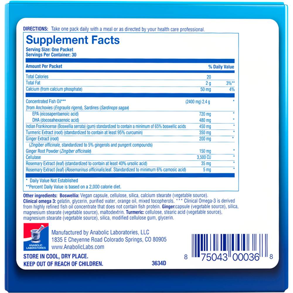 Product image for Deflame Nutrition Pack.