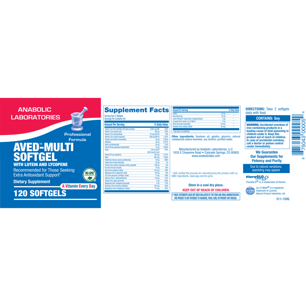 Product image for Aved-Multi Softgel.