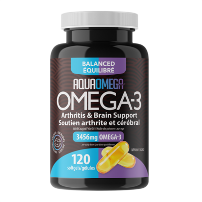 AquaOmega Omega-3 Balanced Arthritis and Brain Support