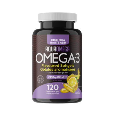 High DHA Omega-3|Chewables|Lemon