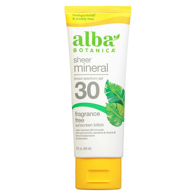 Sheer Mineral Sunscreen SPF 30 3 Ounces
