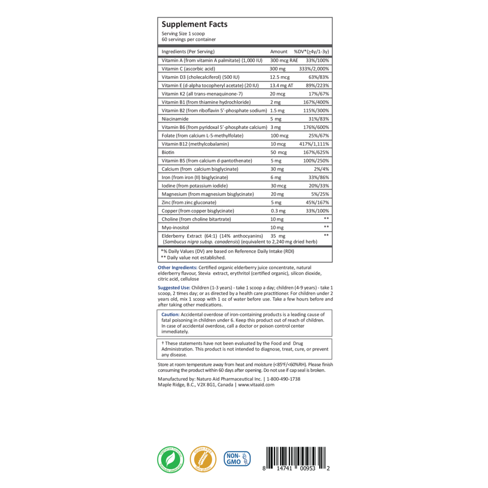 Product image for Pediatric Mult+.