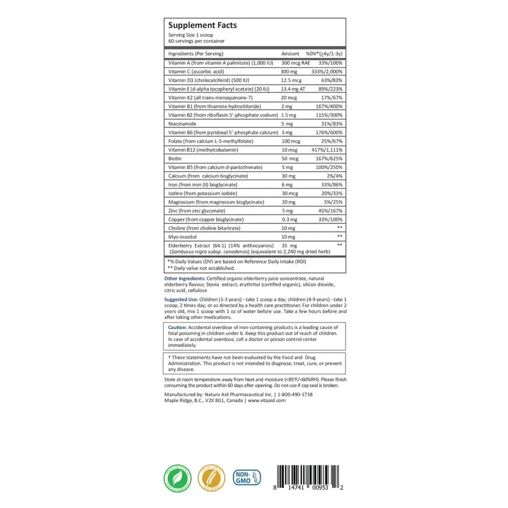Product image for Pediatric Mult+.