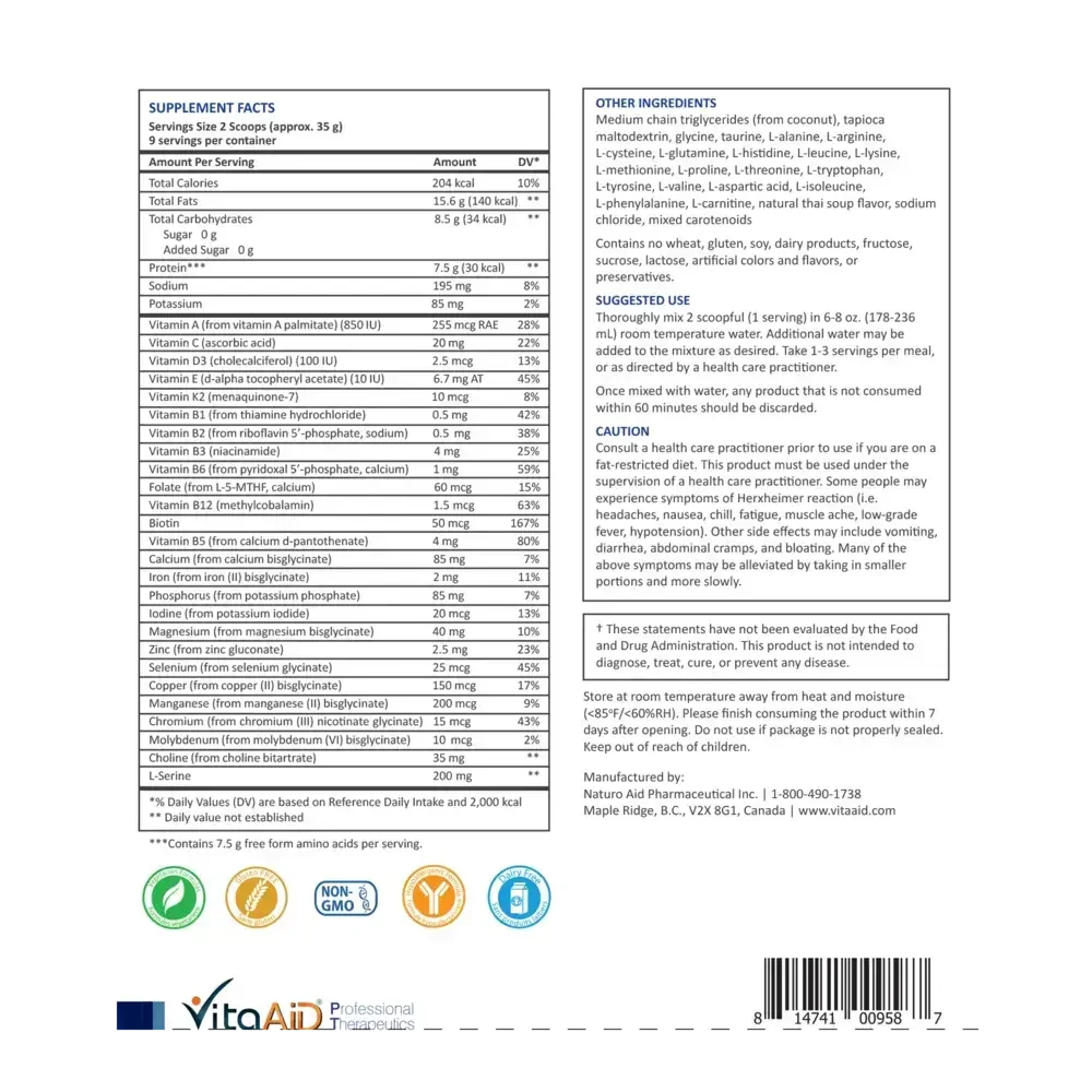 Product image for Keto-Elemental Nutrition (Thai Soup).