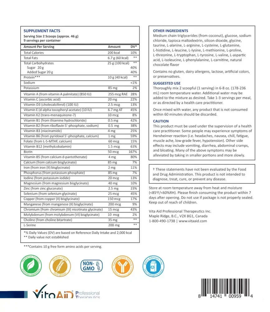 Product image for Elemental Nutrition (Chocolate).