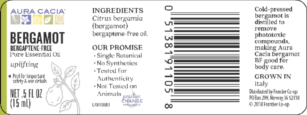 Product image for Bergamot BF Essential Oil.