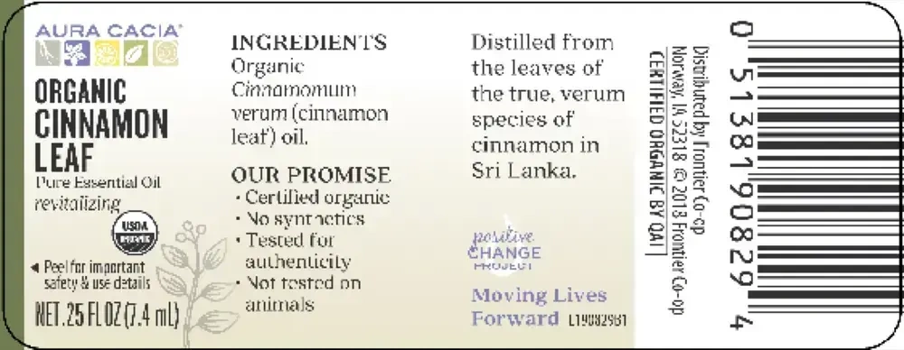 Product image for Cinnamon Leaf Organic Ess Oil.