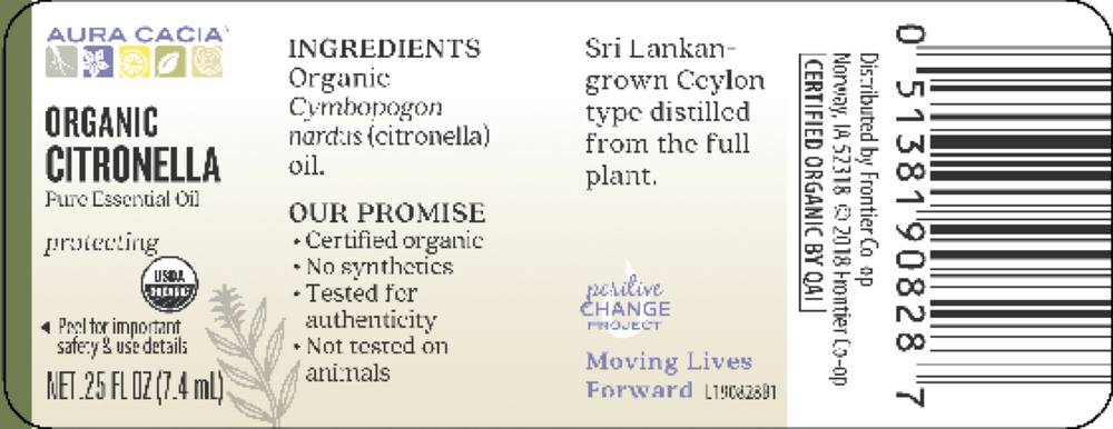 Product image for Citronella Organic Essential Oil.