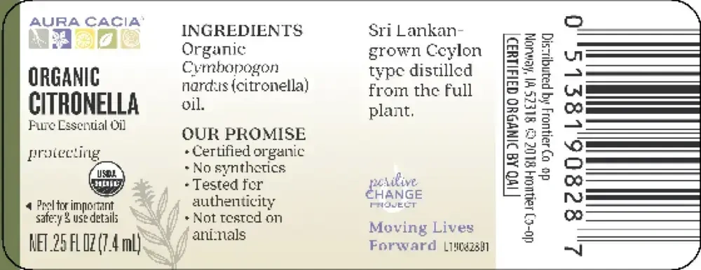Product image for Citronella Organic Essential Oil.